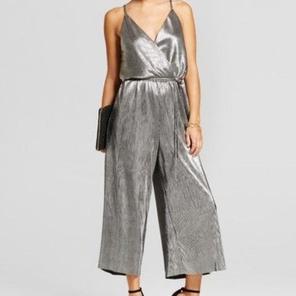white and silver jumpsuit
